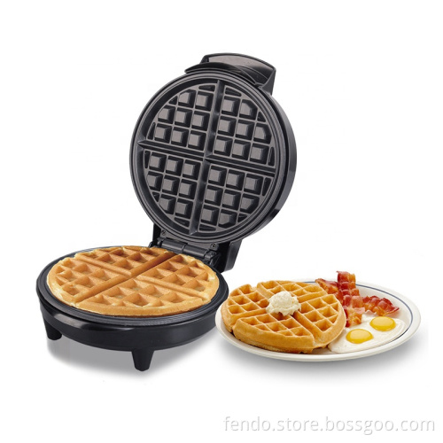 Round Automatic Stainless Steel Cast Iron Belgian Waffle Maker
